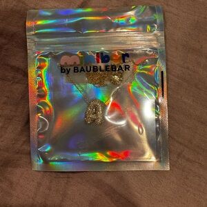 BaubleBar Glittering Gold A Initial Necklace